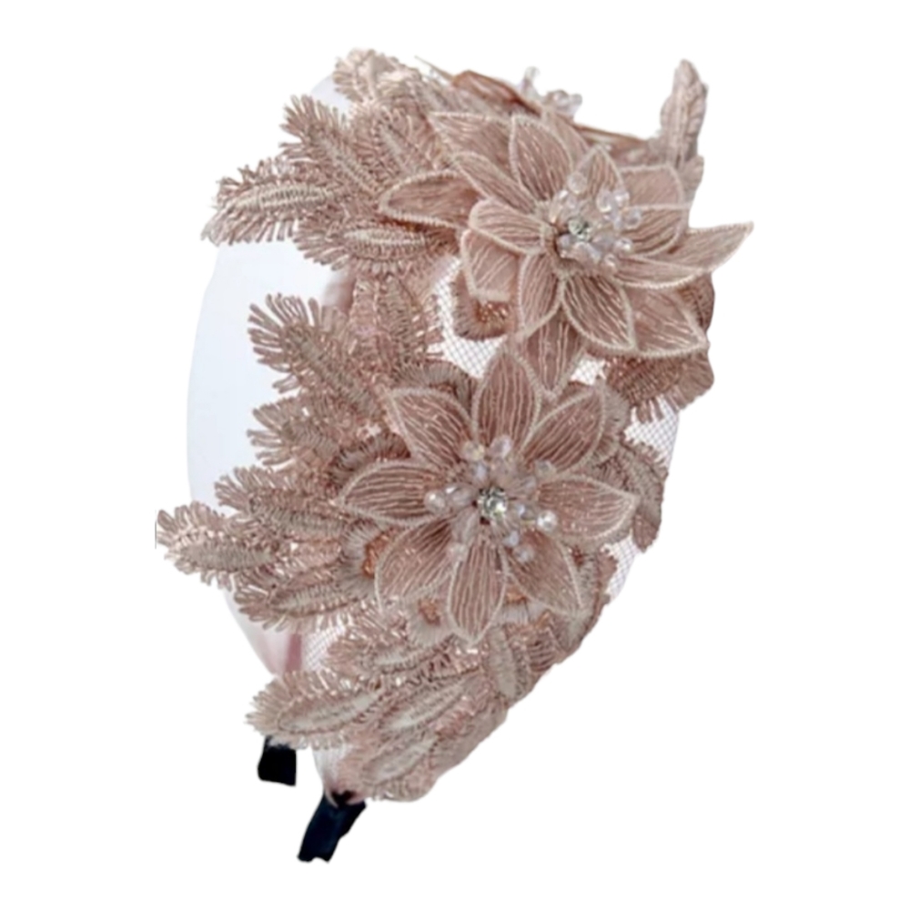 Lace and Rhinestone Headband